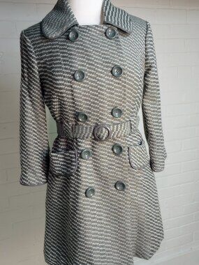 Tulle Anthropolgy Double-Breasted Coat